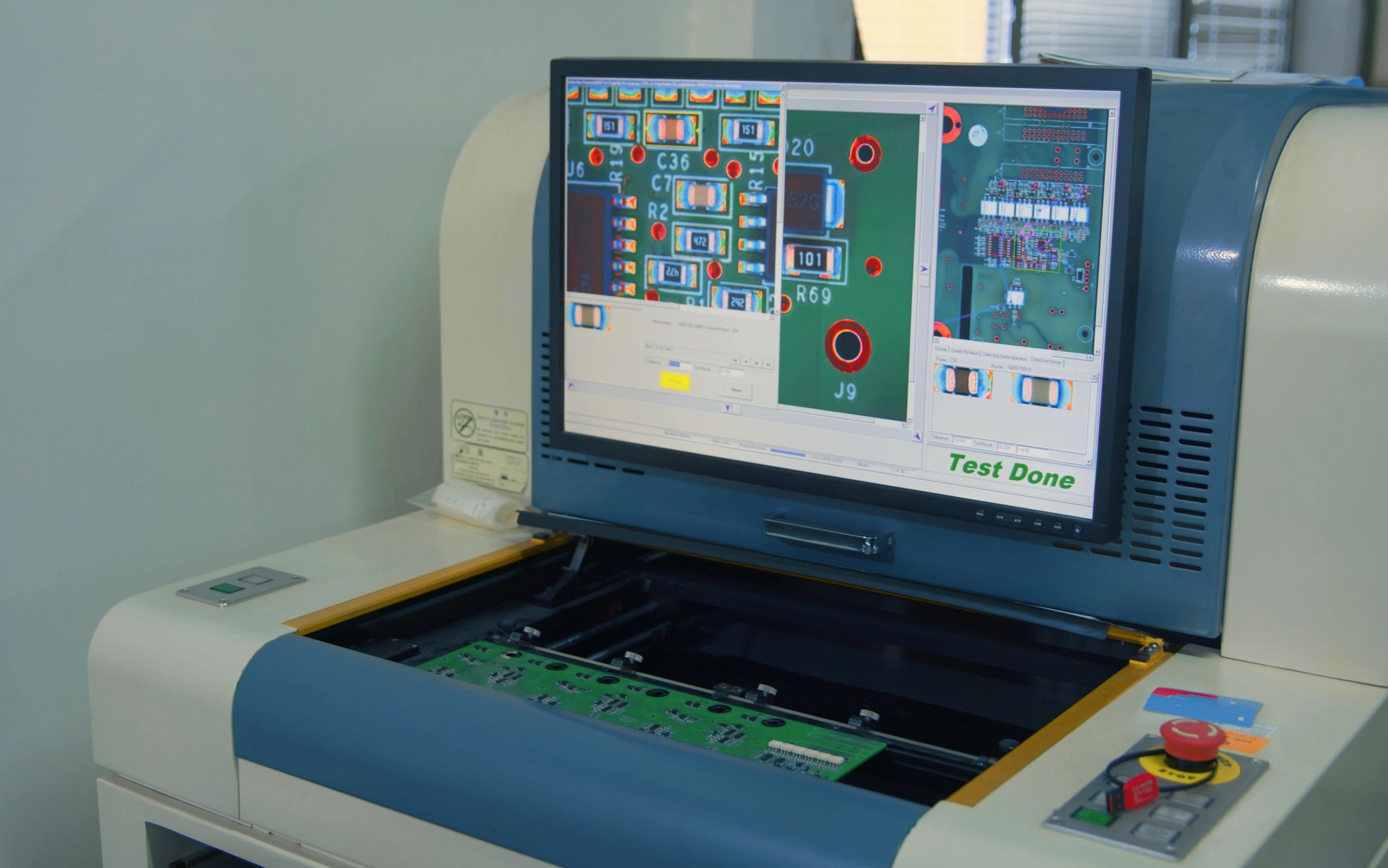 Close-up of a tested circuit board representing careful diagnostic work during data recovery